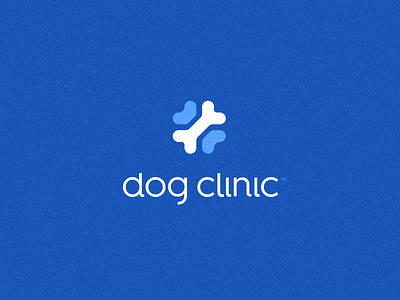 Dog Clinic bone clinic dog logo logotype mark medical purple symbol veterinary