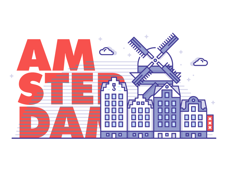Amsterdam by Petr Knoll on Dribbble