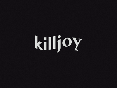 Killjoy killjoy logo logotype sans serif serif warp wave wordmark
