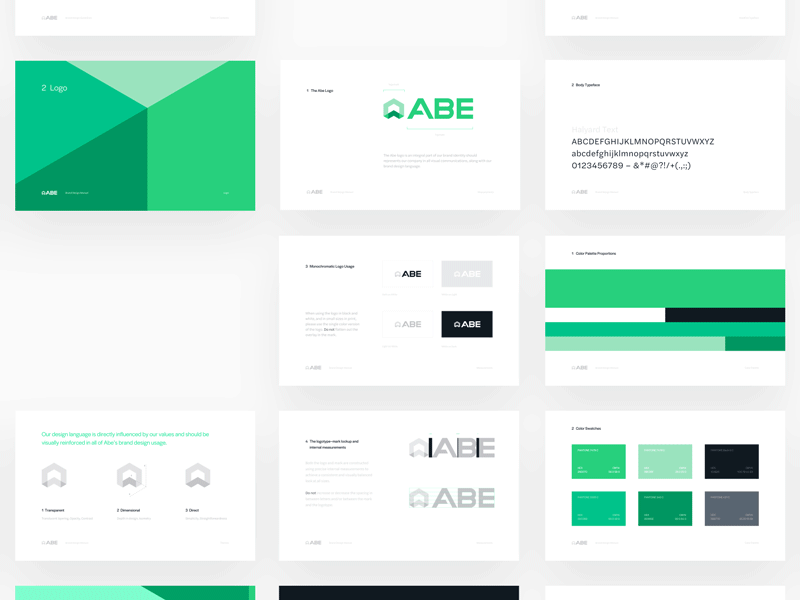 Abe Brand Guidelines blockchain branding crypto exchange logotype trading