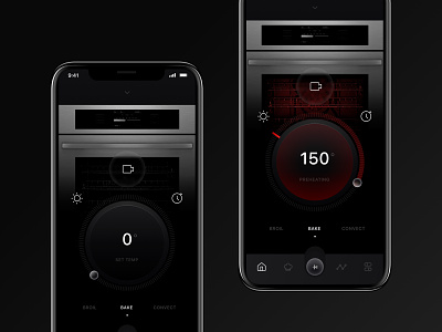 IoT Oven Range App #2 app app design ios ios app iot kitchen app oven smart home