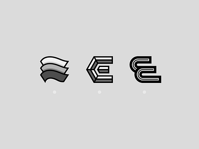 E - Lettermark Exploration badge branding clean collection design flat flat design geometric icon illustration letter letterdesign lettermark logo logo design logodesign logotype minimal simple typography