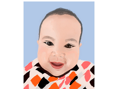 Digital painting of a baby character design digital art digital draw digital drawing digitalart digitalpainting illustration