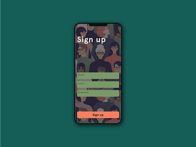 Sign up app app designer design illustration sketch ui ui designer uidesign ux ux design