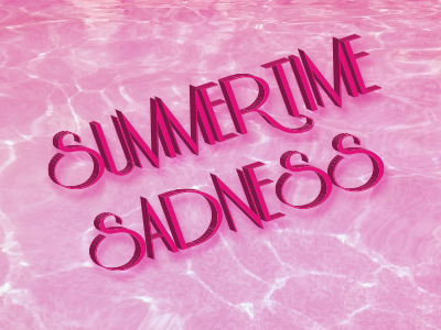 Summertime Sadness adobe photoshop dope font graphic design liquid