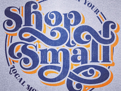 Shop small graphic t typography