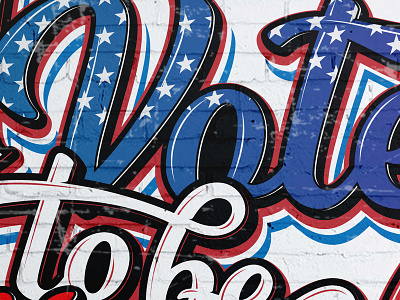 Vote to be heard illustration typography vector