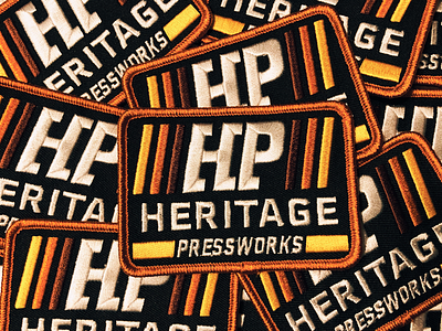 Heritage Pressworks patch patch logo