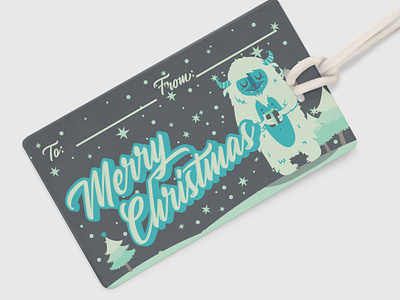 Yeti Another Christmas illustration typography vector