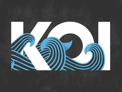 Something Fishy branding logo illustration typography koi fish