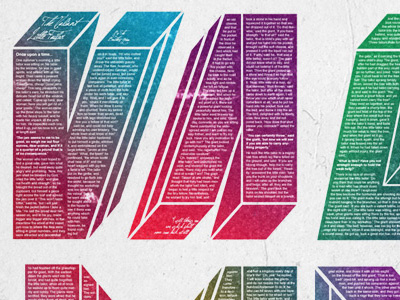 What a Cool Word graphics magazine layout narration narrative neon poster story typography valiant
