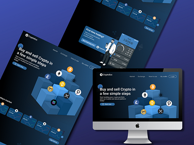 Crypto exchange website design