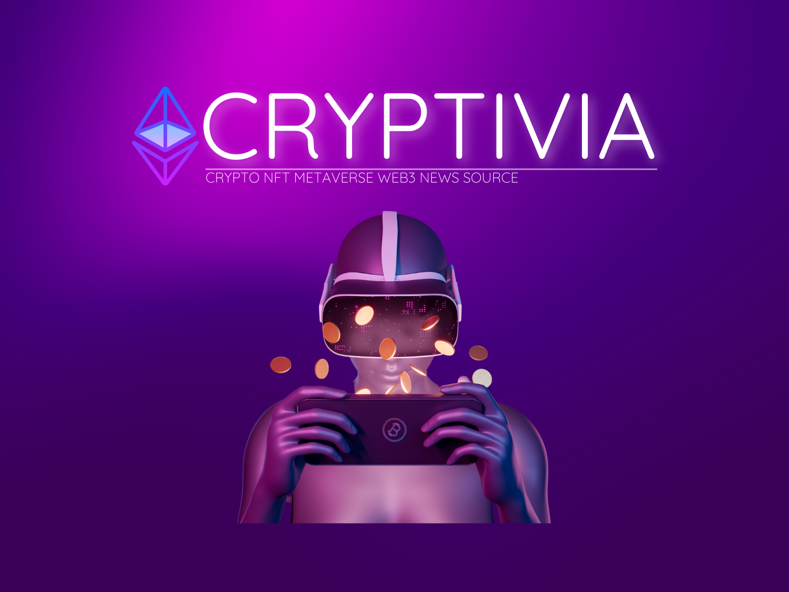 Instagram profile picture for cryptocurrency news account by Deividas