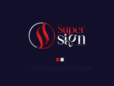 Super Sign Logo Design abstract adobe illustrator circle logo combination logo company creative logo design double s logo gradient logo graphic design logo logo design s letters logo ss logo