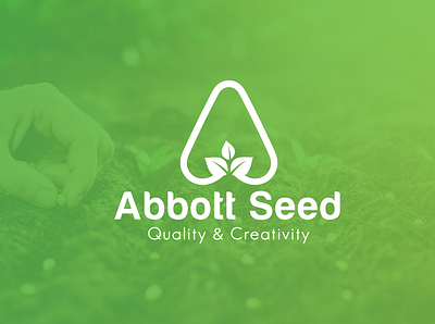 Abbott Seed Pvt. Ltd Logo a logo a seed logo abstract adobe illustrator combination logo company creative logo design gradient logo illustration logo minimal minimal logo seed logo