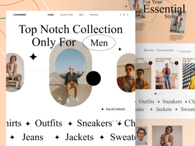 Men Cloth Ecommerce adobe xd branding colors de figma graphic design interface design typography ui ux ui