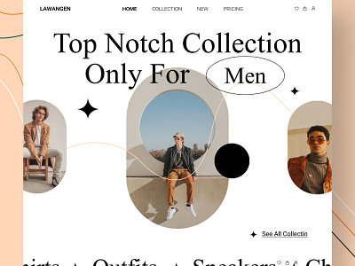 men clothing ecommerce web design