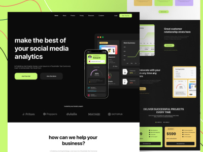 SAAS web design app design branding ecommerce graphic design interface design layout saas ui ux web design website