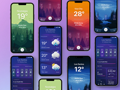 Weather App UI design