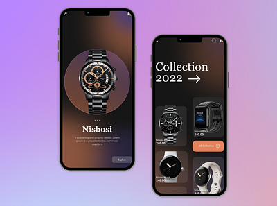 Watch ecommerce app UI design adobe xd branding design ecommerce ecommerce website figma graphic design interface design landing page ui web design website