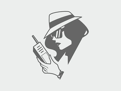 Dead Man's Snitch - Field Agent Illustration agent design dms flat simple spy woman