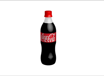 3D Coca Cola Bottle 3d branding design graphic design illustration vector
