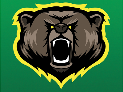 Grizzly - Team Mascot Logo bear branding grizzly grizzly bear logo logo design sports branding sports design sports logo vector