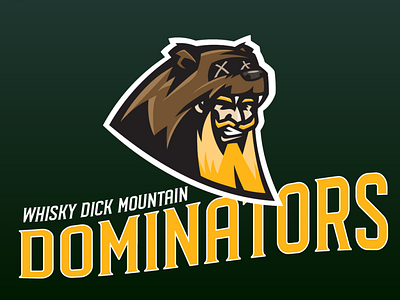 Whisky Dick Mountain Dominators - Team Logo branding graphic design illustration logo logo design vector