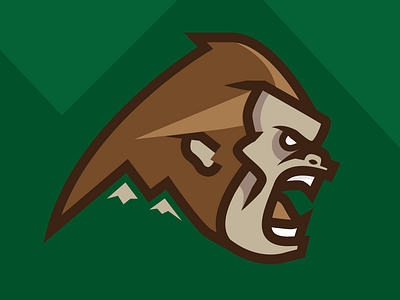 Bigfoot Team Mascot Logo Concept branding design flat illustration logo logo design minimal sports branding sports design sports logo vector