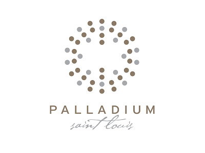 Palladium Saint Louis Logo circles event space logo metal palladium saint louis