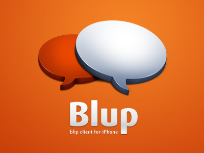 Blup icon blip icon logo