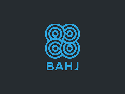 BAHJ Logo branding geometric icon logo modern