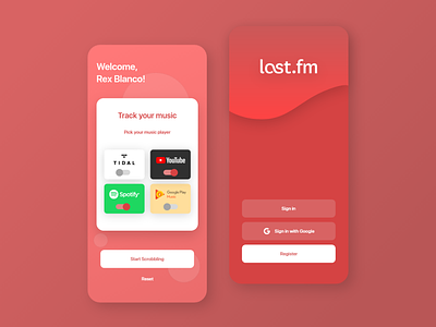Lastfm designs, themes, templates and downloadable graphic elements on  Dribbble
