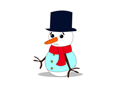 The Snowman 2d character character design design illustration illustrator moho vector