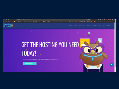 Hosting Smarty Webdesign character design design graphic design webdesign