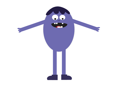 Purpple Monster 2d character character design design graphic design illustration