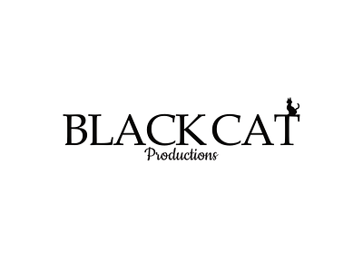 Black Cat Productions Logo design graphic design illustration logo