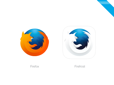 Firefrost browser clean cold design firefox fox free guideline icon illustration ios mozilla