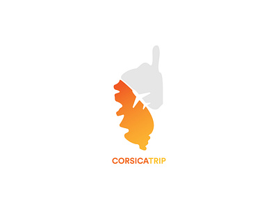 Corsicatrip branding corsica graphic design logo logo design plane travel travel agency