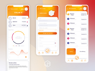 Finance App - Wallet crypto finance financial graphic design mobile mobile app wallet web design