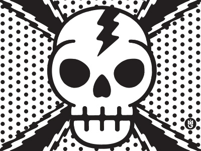 Calaveras brand comics icons rock skull vector