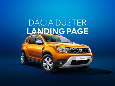 Dacia Duster Landing Page art car car website concepts design home page landing page landing page concept landing page design layout design ui ux webdesign website