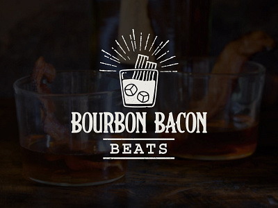 Bourbon Bacon Beats bacon bourbon branding christen design graphic design hipster hipster logo illustration logo romero typography vector