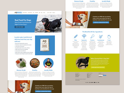 Ricks Dog Deli Website christen graphic design romero website website design