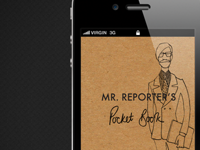 Mr Porter app illustration iphone app
