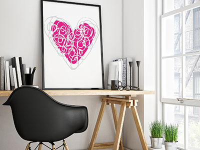 people needs love design graphic element hand drawn valentine vector