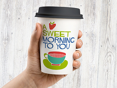 coffee cup to go graphic element hand drawn illustration png vector