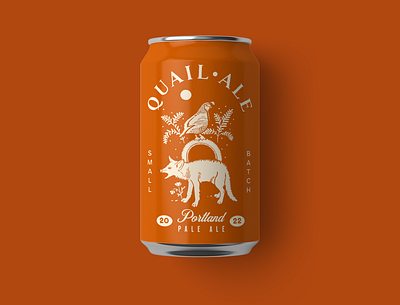 Quail Pale Ale beer beer packaging cpg design digital illustration graphic design illustration nature packaging packaging design