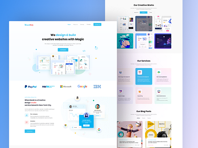 Creative Studio Website Design branding graphic design illustration landing page newsletter design ui ui design ux ux design