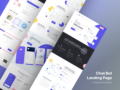 Chat Bot Landing Page chat bot web design chatbot graphic design landing page ui ui design ux ux design web design website design
